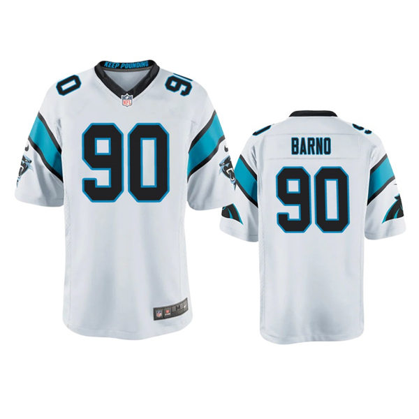  Youth Carolina Panthers #90 Amare Barno Nike White Limited Jersey 