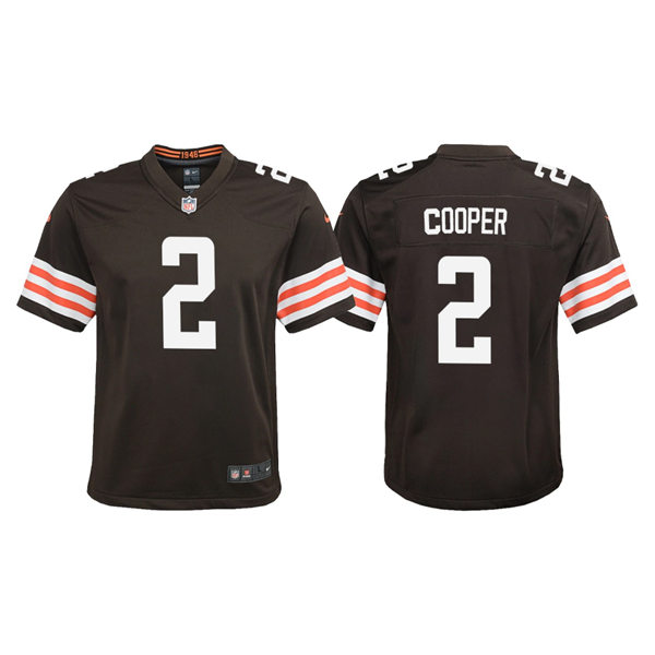  Youth Cleveland Browns #2 Amari Cooper Nike Brown Limited Jersey 