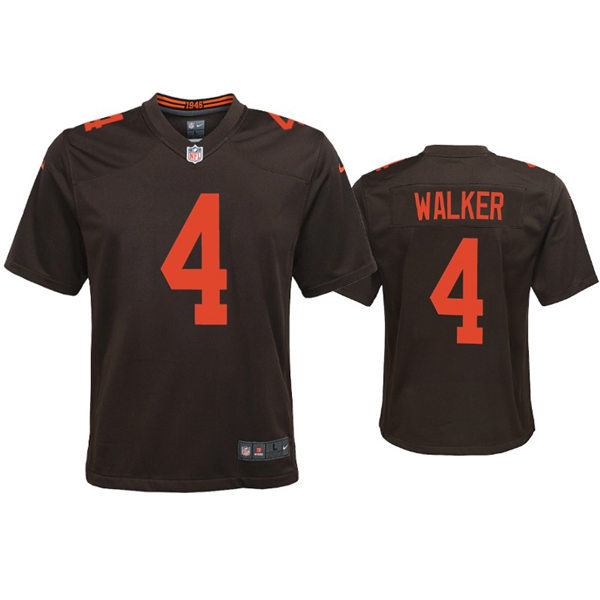  Youth Cleveland Browns #4 Anthony Walker Nike Brown Alternate Limited Jersey 