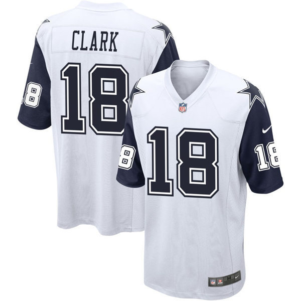  Youth Dallas Cowboys #18 Damone Clark White Color Rush Legend Player Jersey 