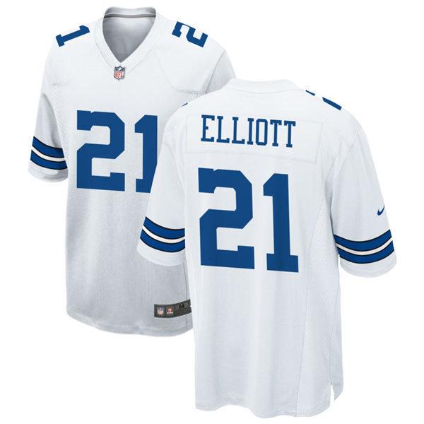  Youth Dallas Cowboys #21 Ezekiel Elliott White Limited Jersey 
