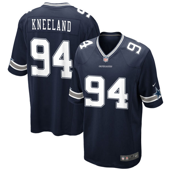  Youth Dallas Cowboys #94 Marshawn Kneeland Navy Team Color Limited Jersey 