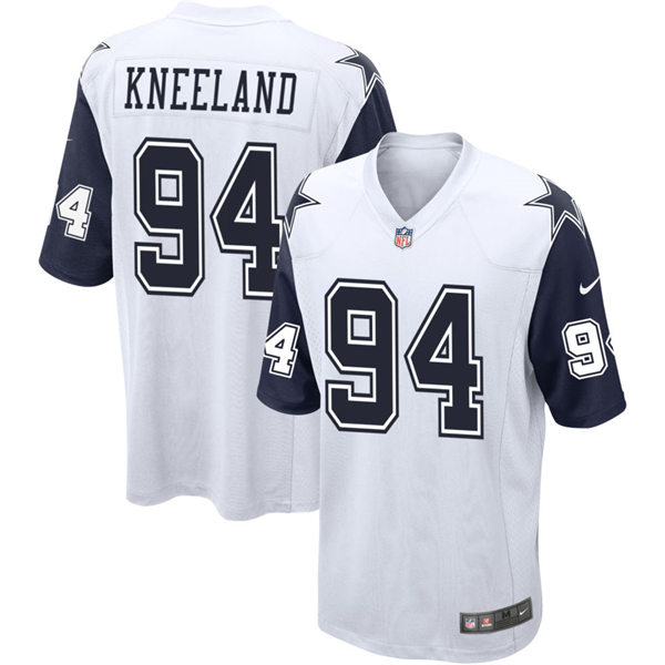  Youth Dallas Cowboys #94 Marshawn Kneeland White Color Rush Legend Player Jersey 