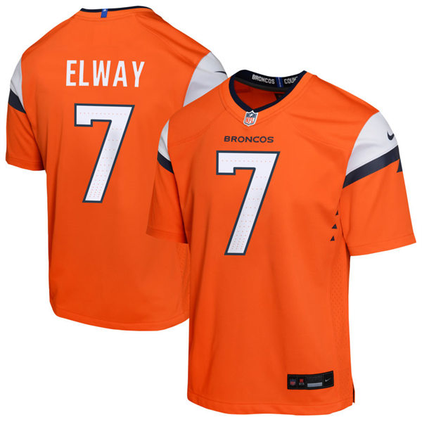  Youth Denver Broncos Retired Player #7 John Elway Nike Orange Limited Jersey 