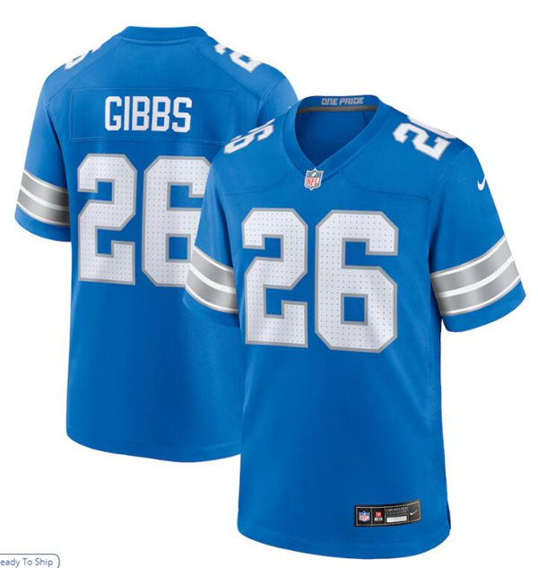  Youth Detroit Lions #26 Jahmyr Gibbs  Nike 2024 Blue Limited Jersey 