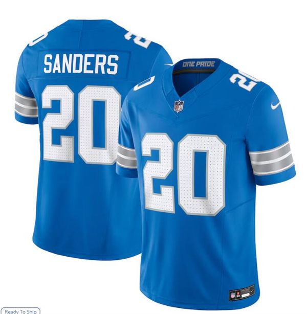  Youth Detroit Lions Retired Player #20 Barry Sanders Nike 2024 Blue Limited Jersey 