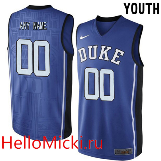  Youth Duke Blue Devils Royal Blue V Neck College Basketball Elite Jersey 