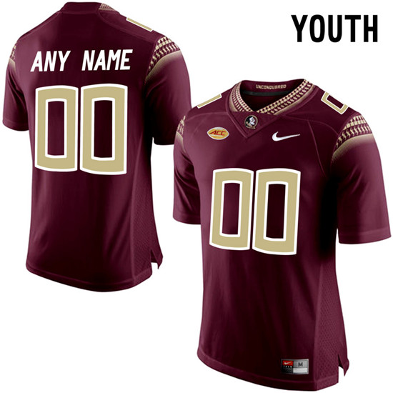  Youth Florida State Seminoles Customized College Football Limited Jersey - Red 