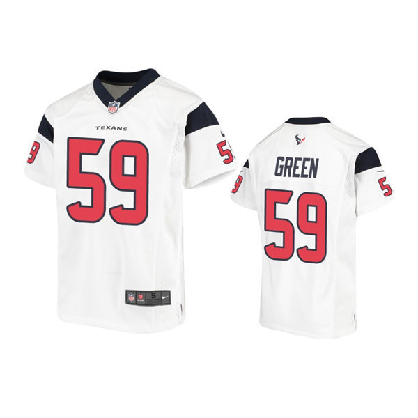  Youth Houston Texans #59 Kenyon Green Nike White Limited Jersey 