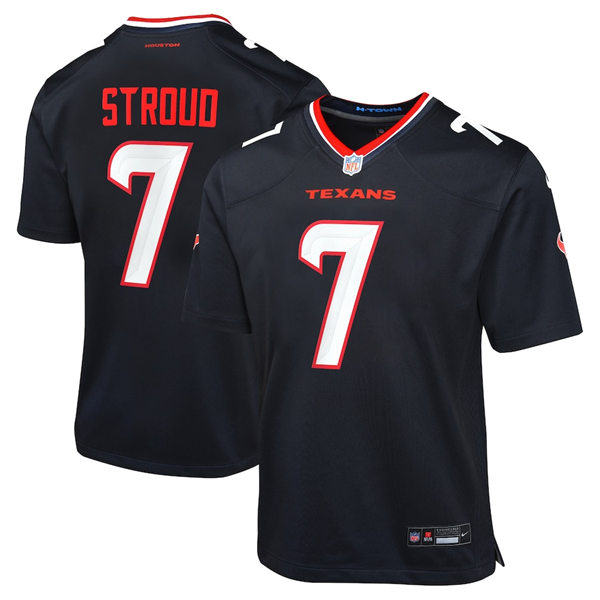  Youth Houston Texans #7 CJ Stroud Nike 2024 Navy Alternate Limited Jersey 