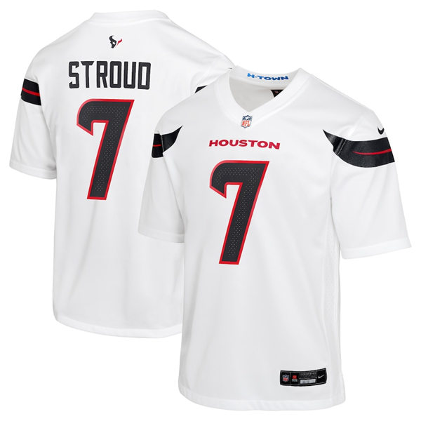  Youth Houston Texans #7 CJ Stroud Nike 2024 White Limited Jersey 