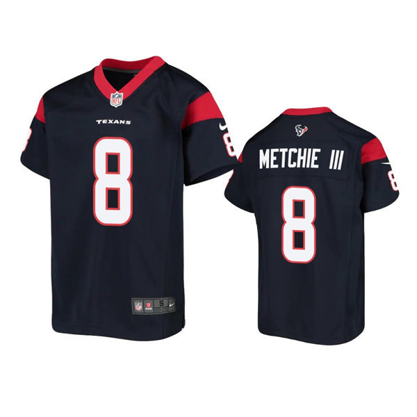  Youth Houston Texans #8 John Metchie III Nike Navy Limited Jersey 
