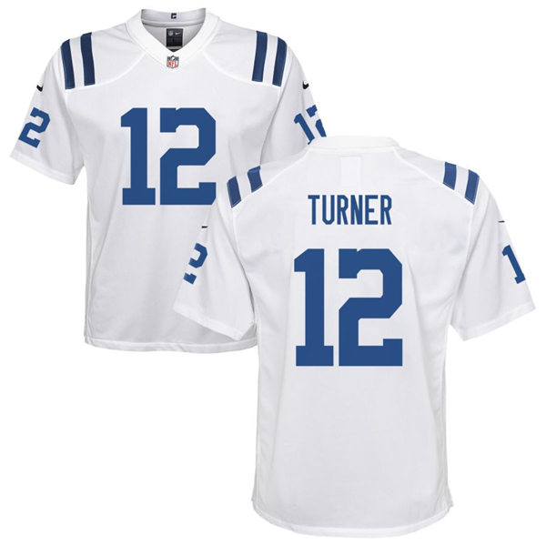  Youth Indianapolis Colts #12 Malik Turner Nike White Limited Jersey 
