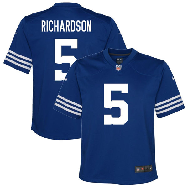  Youth Indianapolis Colts #5 Anthony Richardson Nike Royal Alternate Retro Limited Jersey 