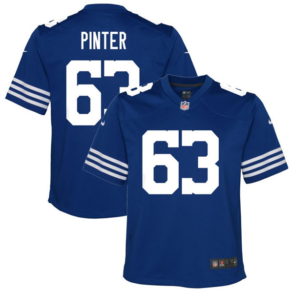  Youth Indianapolis Colts #63 Danny Pinter Nike Royal Alternate Retro Limited Jersey 