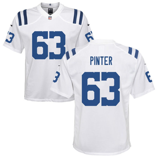  Youth Indianapolis Colts #63 Danny Pinter Nike White Limited Jersey 