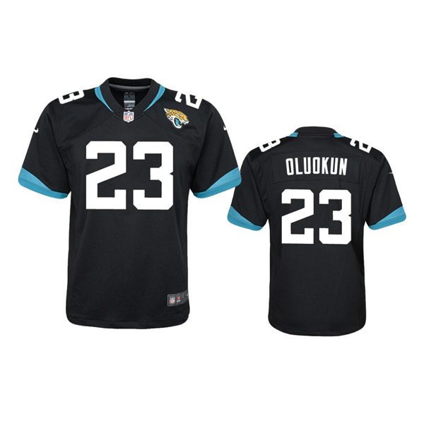  Youth Jacksonville Jaguars #23 Foyesade Oluokun Nike Black Limited Jersey 