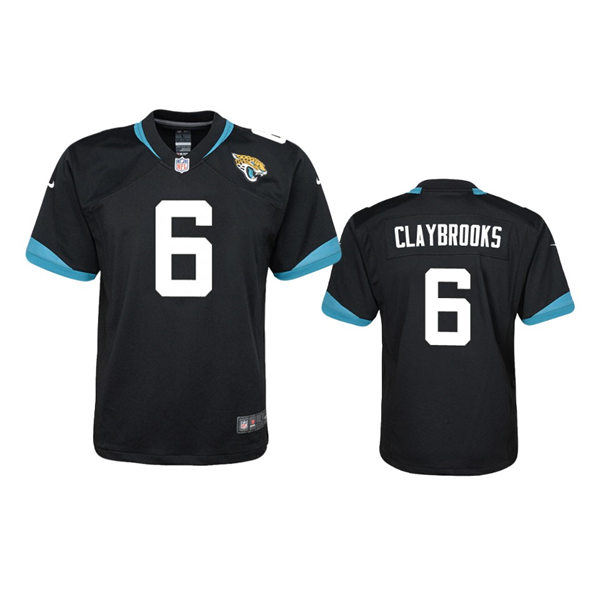  Youth Jacksonville Jaguars #6 Chris Claybrooks Nike Black Limited Jersey 