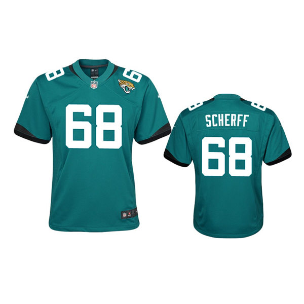  Youth Jacksonville Jaguars #68 Brandon Scherff Nike Teal Alternate Limited Jersey 