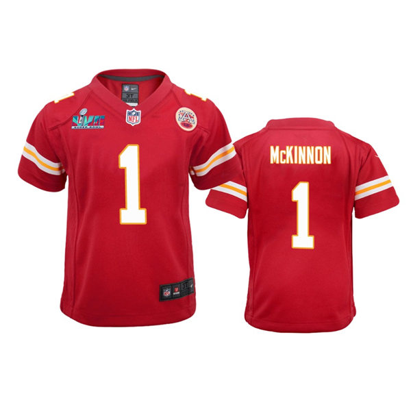  Youth Kansas City Chiefs #1 Jerick McKinnon Nike Red Limited Jersey 
