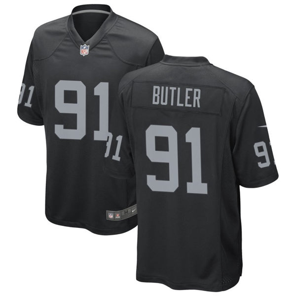  Youth Las Vegas Raiders #91 Matthew Butler Nike Black Limited Jersey 