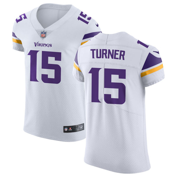  Youth Minnesota Vikings #15 Dallas Turner  Nike White Vapor Untouchable Limited Palyer Jersey(1) 