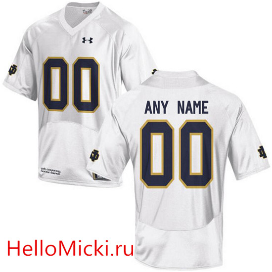  Youth NNotre Dame Fighting Irish Custom Isaiah Pryor Shayne Simon Kyle Hamilton Kyren Williams  Under Armour White College Football Jersey 