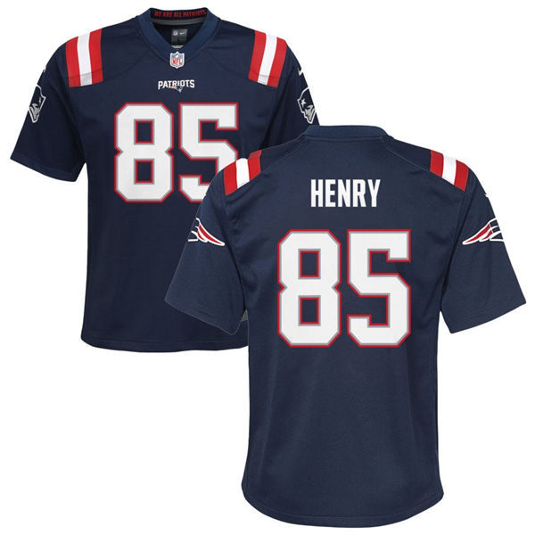  Youth New England Patriots #85 Hunter Henry Nike Navy Limited Jersey 