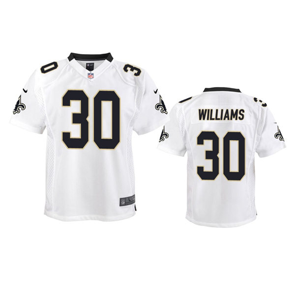  Youth New Orleans Saints #30 Jamaal Williams Nike White Limited Jersey 