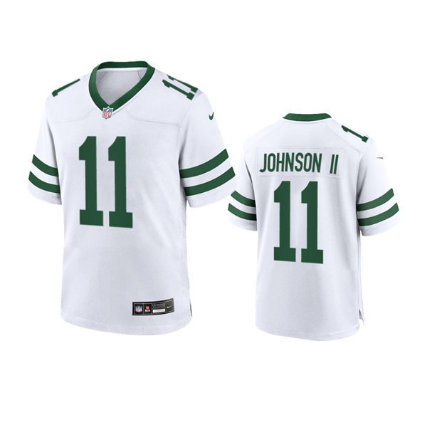  Youth New York Jets #11 Jermaine Johnson II White Legacy Game Jersey 