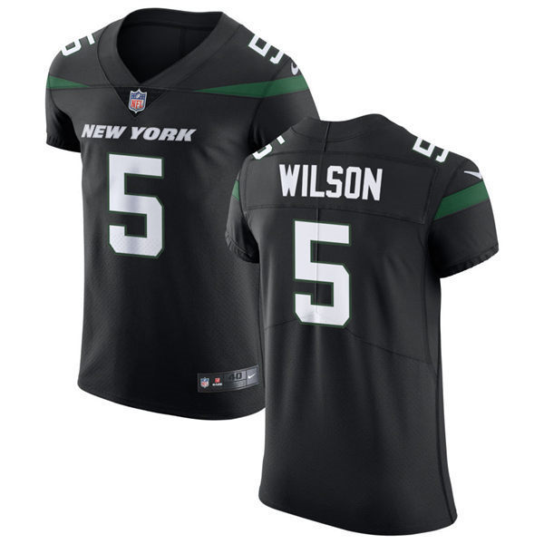  Youth New York Jets #5 Garrett Wilson Nike Black Alternate Limited Jersey 