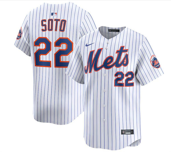  Youth New York Mets #22 Juan Soto Nike White Home Limited Player Jersey 