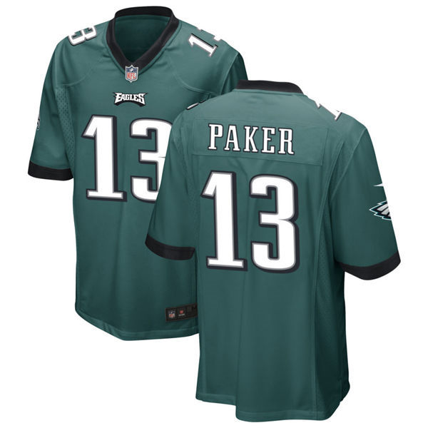  Youth Philadelphia Eagles #13 DeVante Paker Nike Midnight Green Limited Player Jersey 