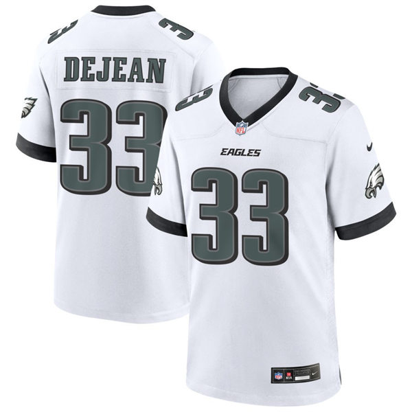  Youth Philadelphia Eagles #33 Cooper DeJean Nike White Limited Player Jersey 