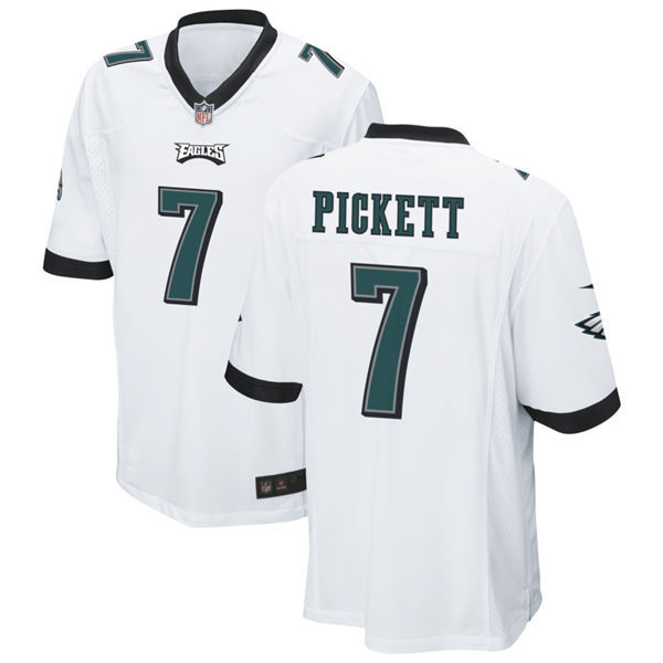 Youth Philadelphia Eagles #7 Kenny Pickett Nike White Limited Jersey 