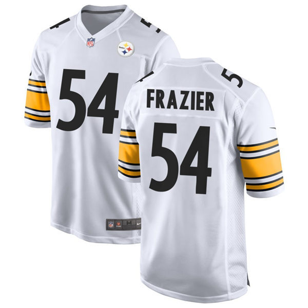  Youth Pittsburgh Steelers #54 Zach Frazier Nike White Limited Player Jersey 