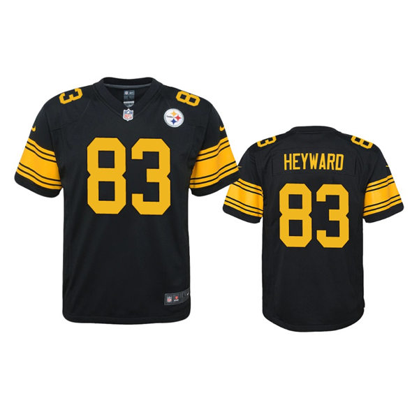  Youth Pittsburgh Steelers #83 Connor Heyward Nike Black Alternate 2 F.U.S.E. Limited Jersey 