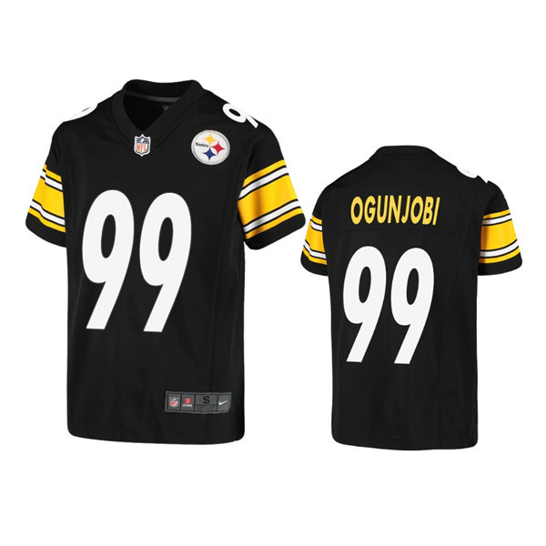  Youth Pittsburgh Steelers #99 Larry Ogunjobi Nike Black Limited Jersey 