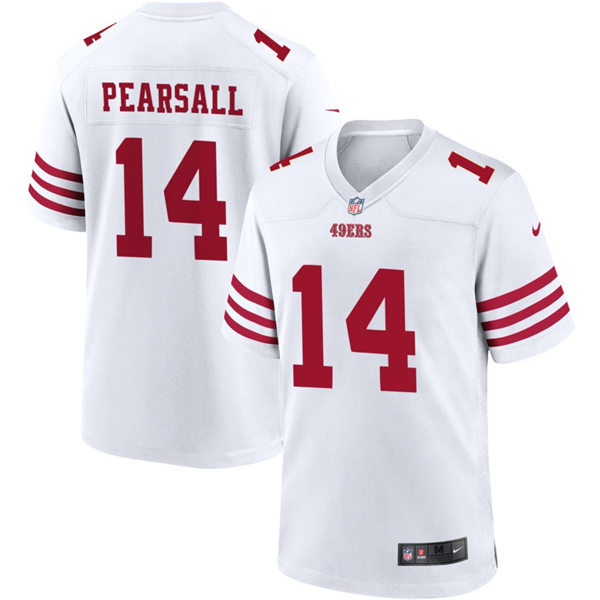  Youth San Francisco 49ers #14 Ricky Pearsall Nike Home White Limited Jersey 