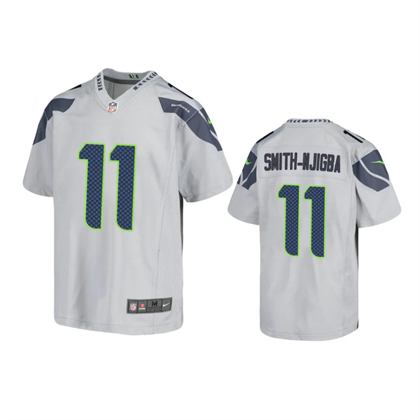  Youth Seattle Seahawks #11 Jaxon Smith-Njigba Nike Gray Alternate Limited Jersey 
