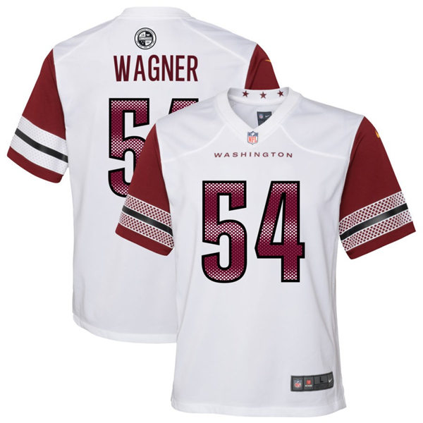  Youth Washington Commanders #54 Bobby Wagner Nike White Away Limited Jersey 