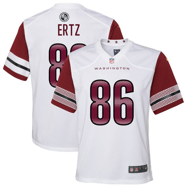  Youth Washington Commanders #86 Zach Ertz Nike White Away Limited Jersey 