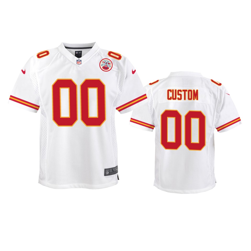 00 custom white game jersey