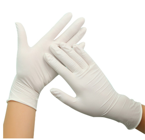 100 pcs Disposable Nitrile Gloves -White