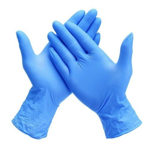 100 pcs Disposable Nitrile Gloves -blue