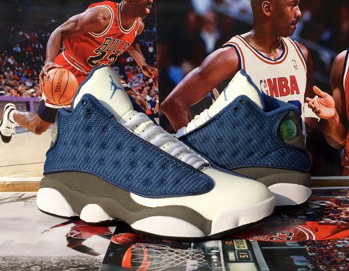 Nike Air Jordan 13 Retro OS Blue White Men Shoes