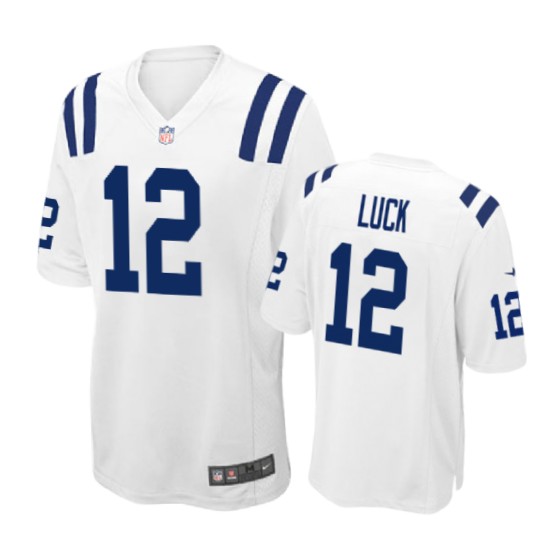 12 white andrew luck jersey