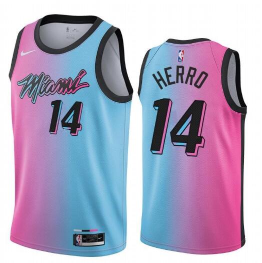 14 Tyler Herro Men's Basketball Jerseys Miami Embroidery