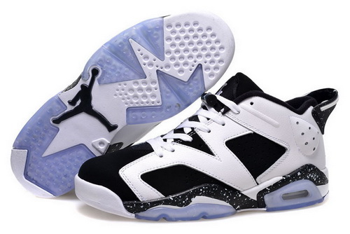 Air Jordan 6 Shoes 2015 Mens Low White Black
