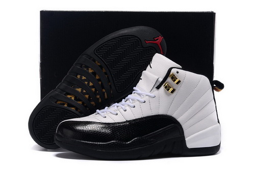 Air Jordan 12 Shoes 2015 Mens Classical White Black